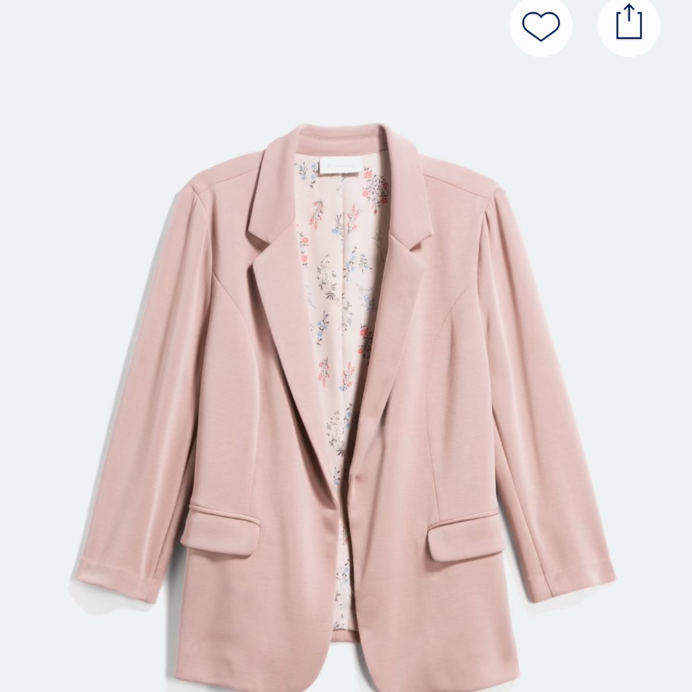 Soft pink blazer by Skies Are Blue (Stitch Fix)